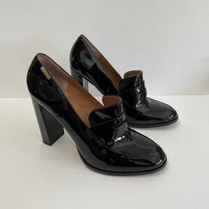 Calvin Klein patent leather loafer pumps